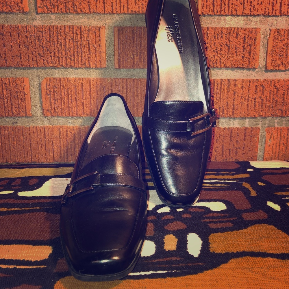Anne Klein iflex Black Loafer Shoes